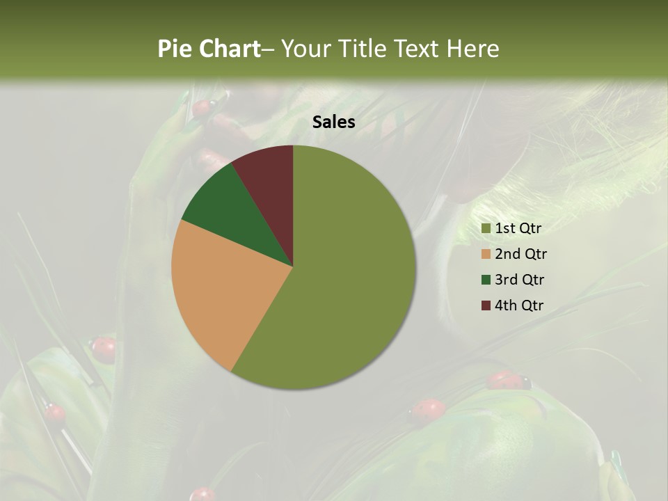 Face Blonde Paint PowerPoint Template