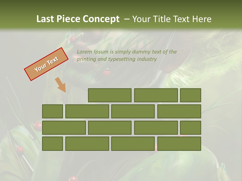 Face Blonde Paint PowerPoint Template