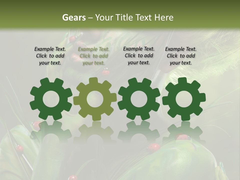 Face Blonde Paint PowerPoint Template