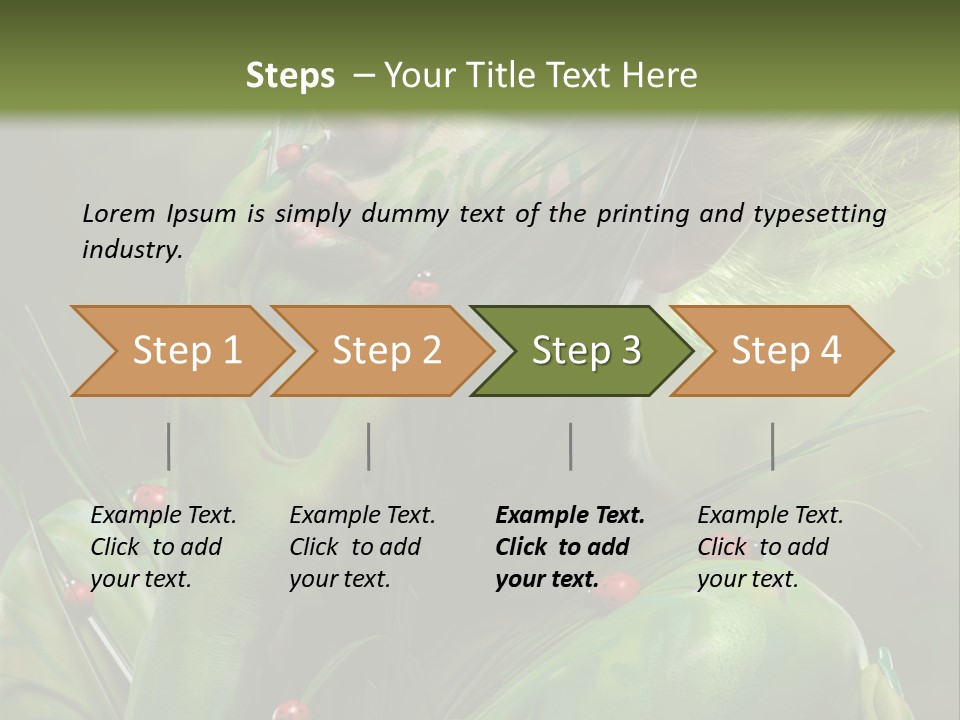 Face Blonde Paint PowerPoint Template