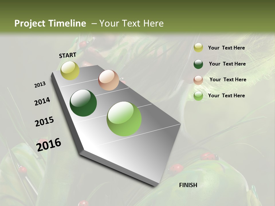 Face Blonde Paint PowerPoint Template