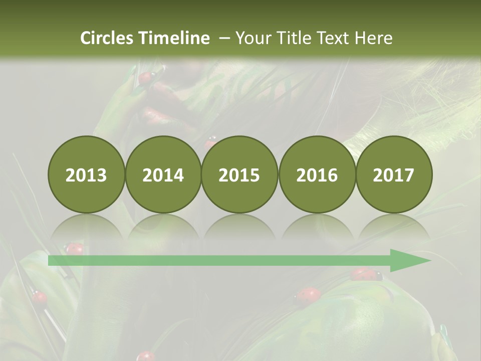 Face Blonde Paint PowerPoint Template