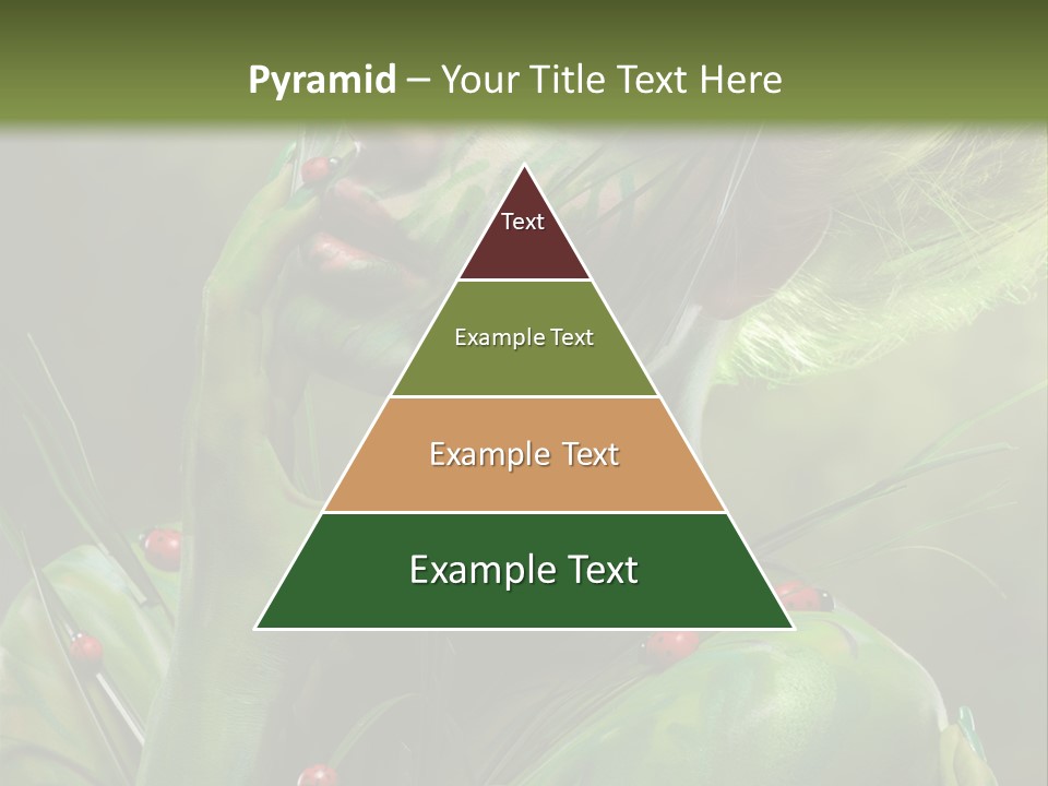 Face Blonde Paint PowerPoint Template