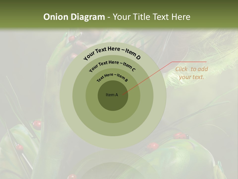 Face Blonde Paint PowerPoint Template