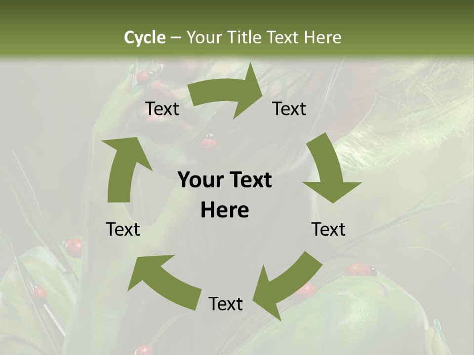 Face Blonde Paint PowerPoint Template