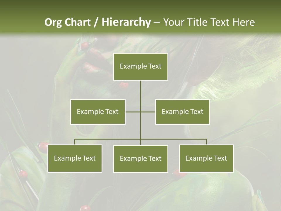 Face Blonde Paint PowerPoint Template