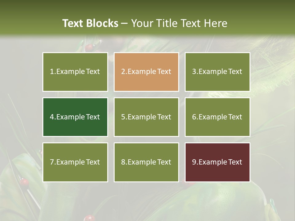 Face Blonde Paint PowerPoint Template