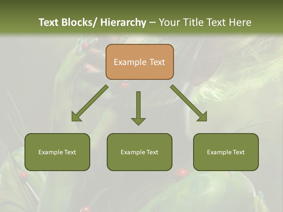 Face Blonde Paint PowerPoint Template