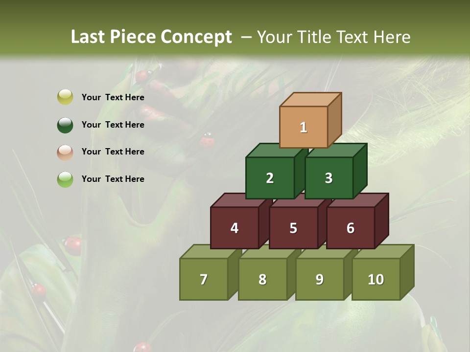 Face Blonde Paint PowerPoint Template