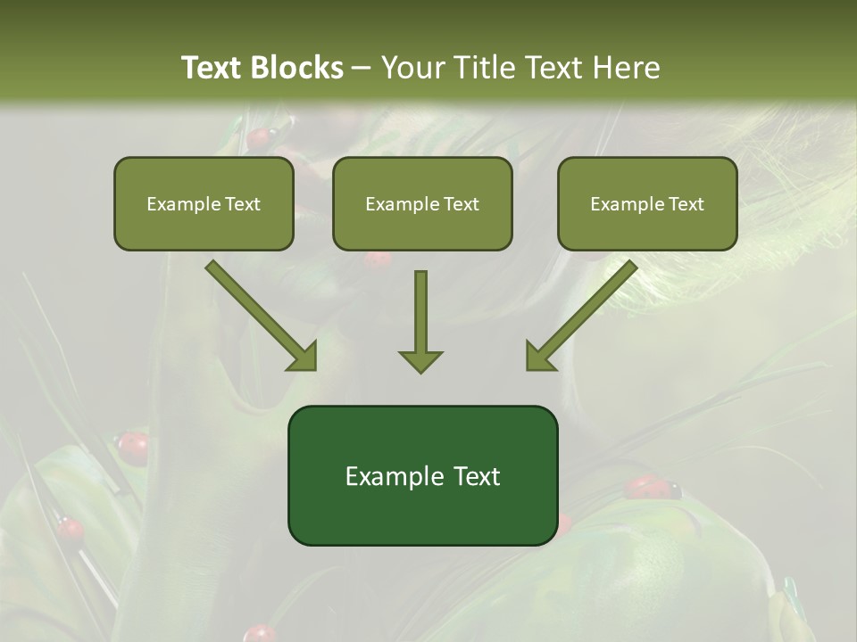 Face Blonde Paint PowerPoint Template