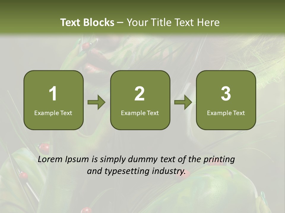 Face Blonde Paint PowerPoint Template