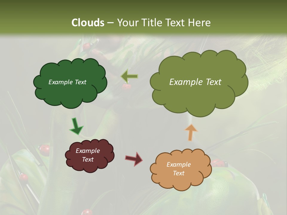 Face Blonde Paint PowerPoint Template