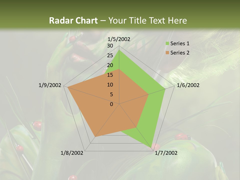 Face Blonde Paint PowerPoint Template