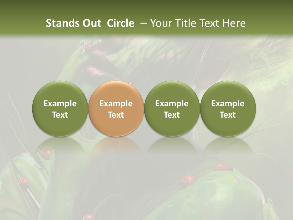 Face Blonde Paint PowerPoint Template