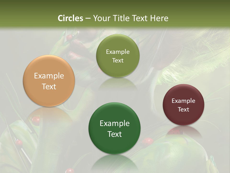 Face Blonde Paint PowerPoint Template