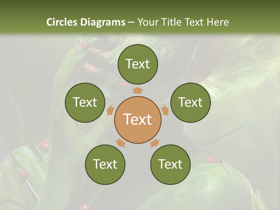 Face Blonde Paint PowerPoint Template