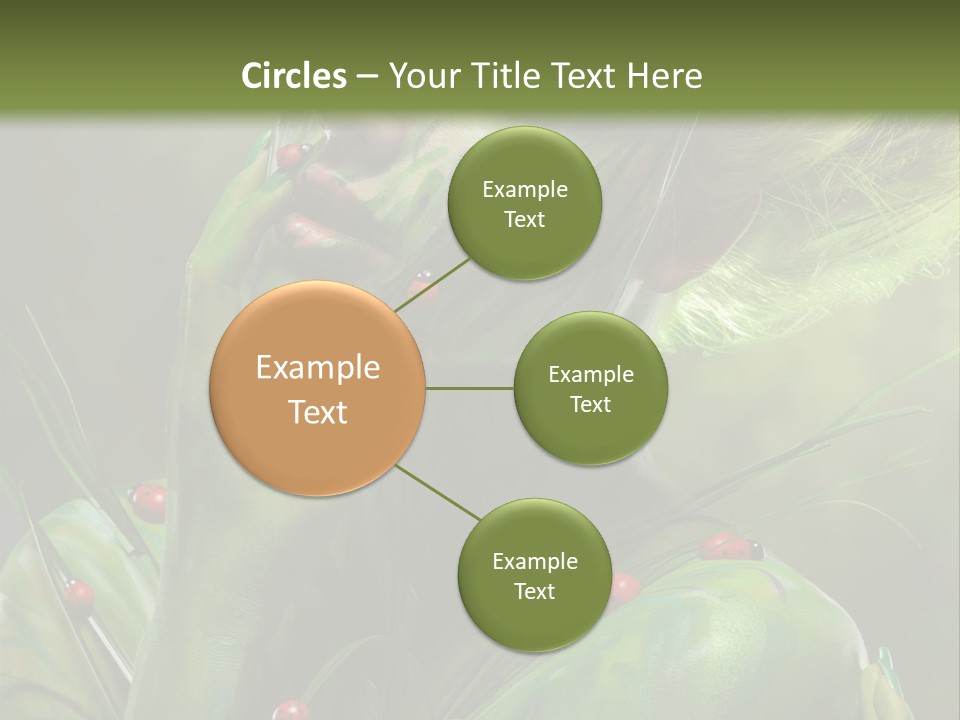 Face Blonde Paint PowerPoint Template