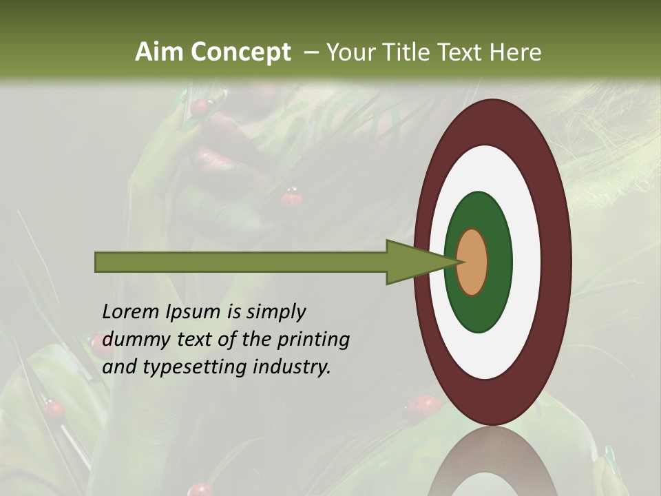 Face Blonde Paint PowerPoint Template