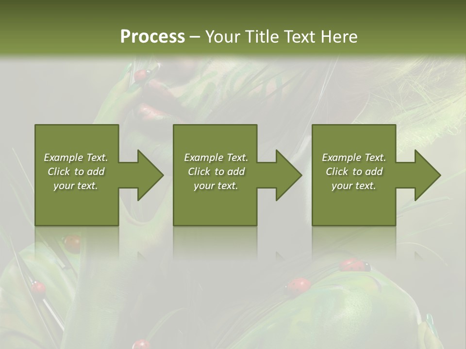 Face Blonde Paint PowerPoint Template