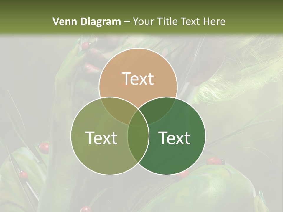 Face Blonde Paint PowerPoint Template