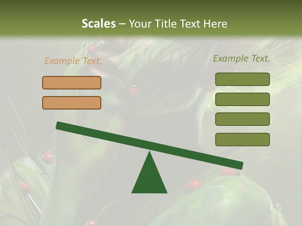 Face Blonde Paint PowerPoint Template