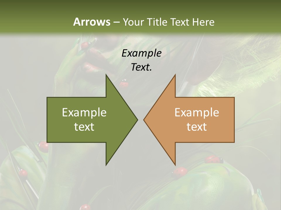 Face Blonde Paint PowerPoint Template