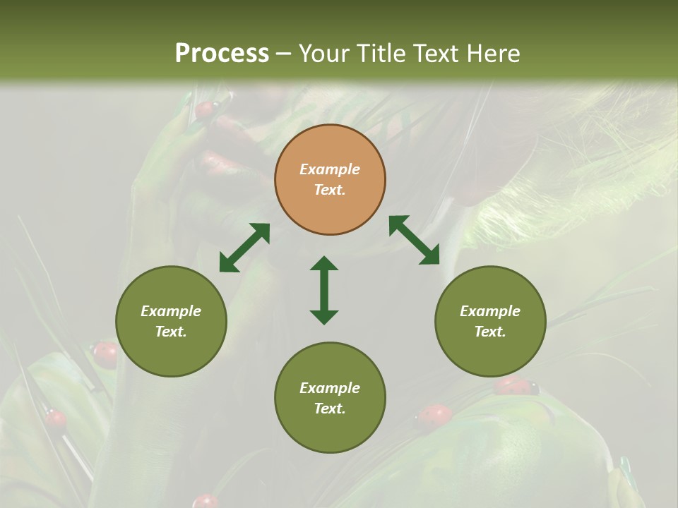 Face Blonde Paint PowerPoint Template