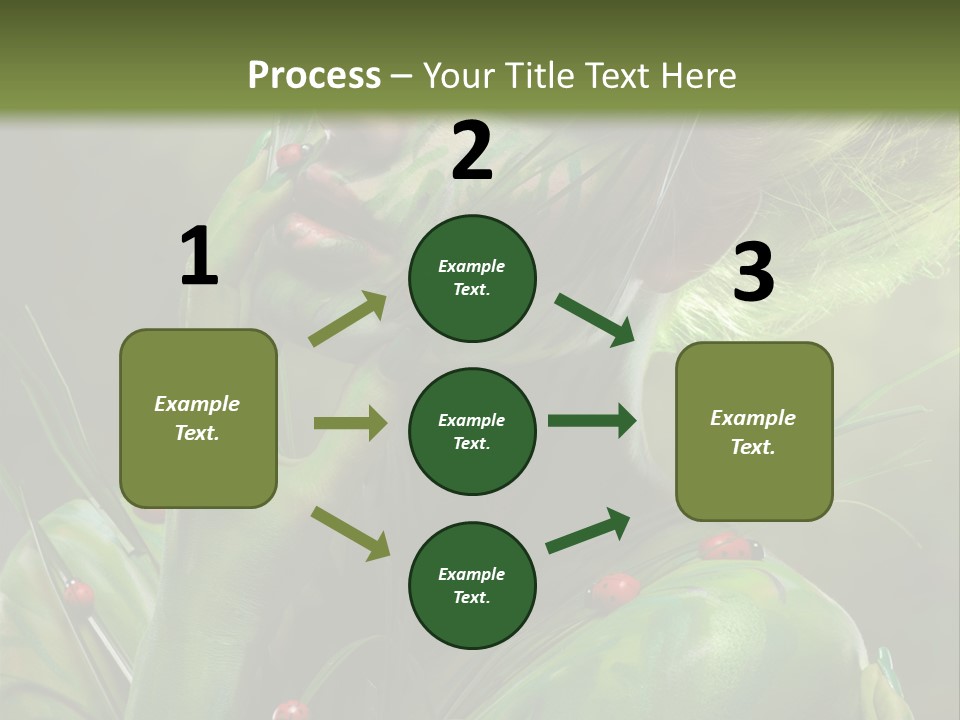 Face Blonde Paint PowerPoint Template