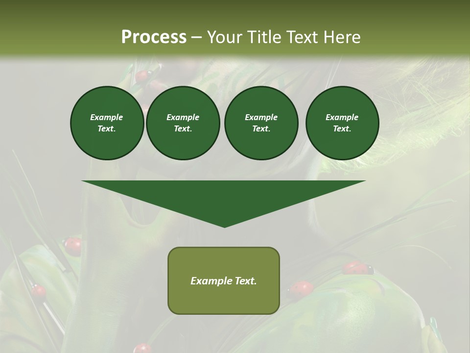 Face Blonde Paint PowerPoint Template