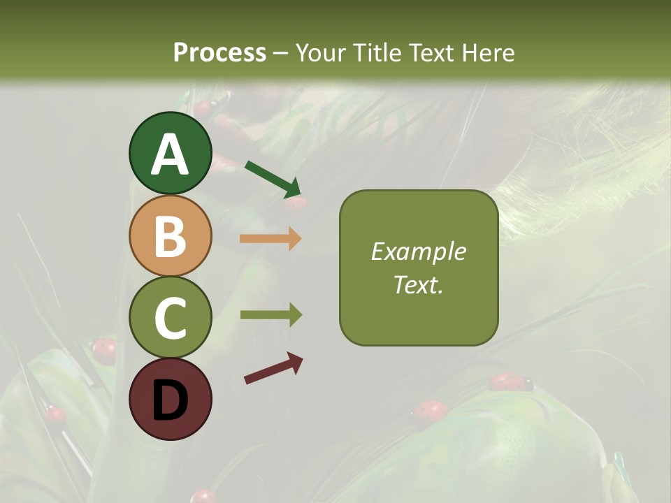 Face Blonde Paint PowerPoint Template