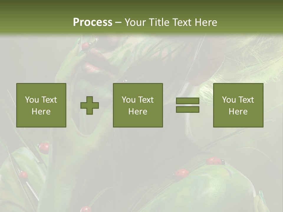 Face Blonde Paint PowerPoint Template