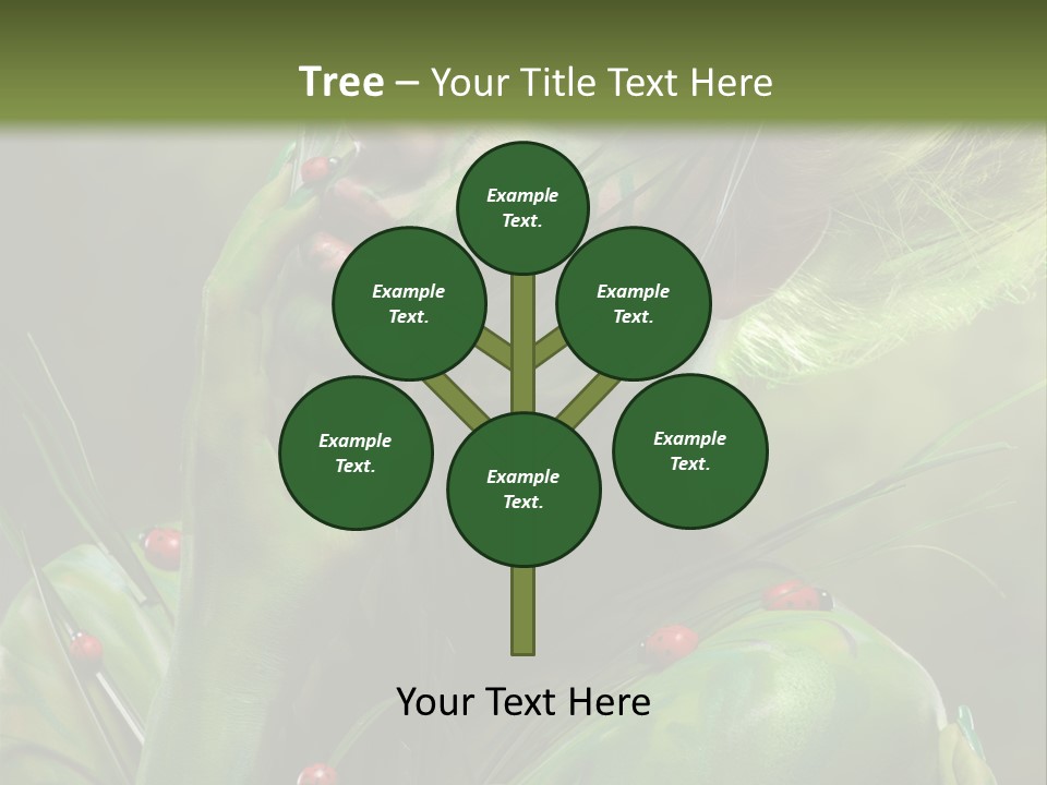 Face Blonde Paint PowerPoint Template