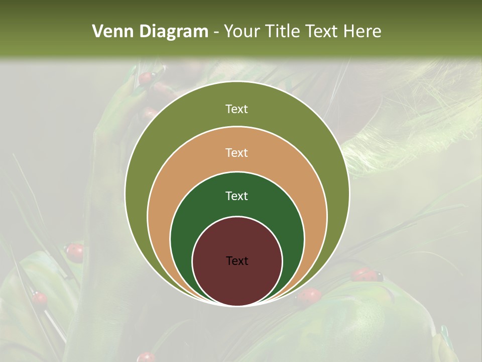 Face Blonde Paint PowerPoint Template