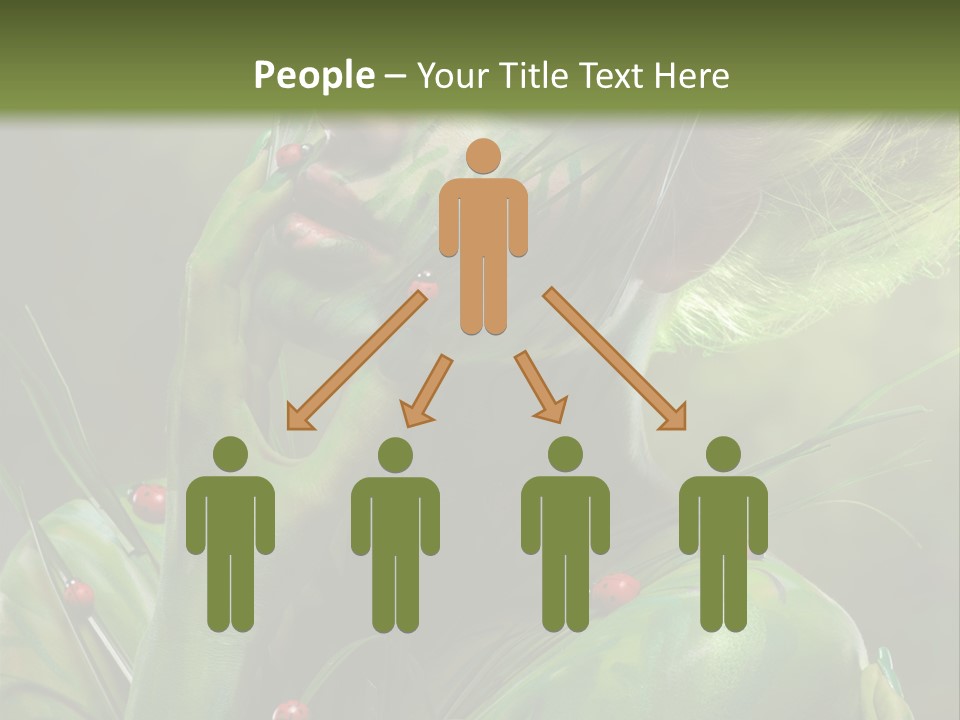 Face Blonde Paint PowerPoint Template