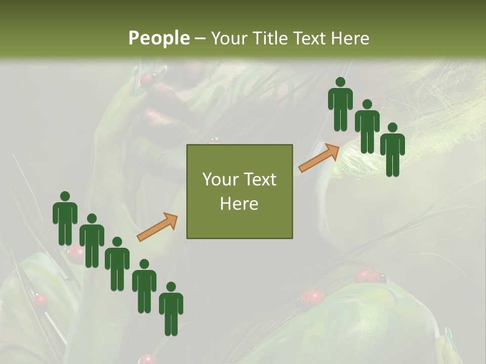 Face Blonde Paint PowerPoint Template