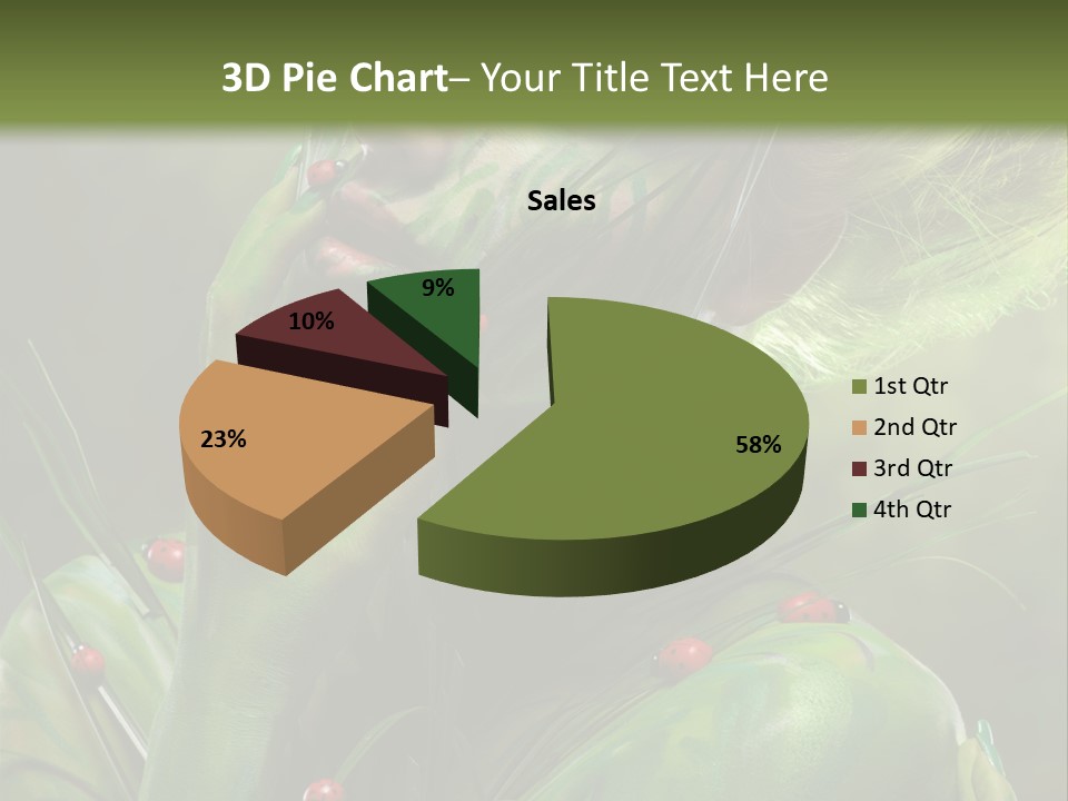 Face Blonde Paint PowerPoint Template