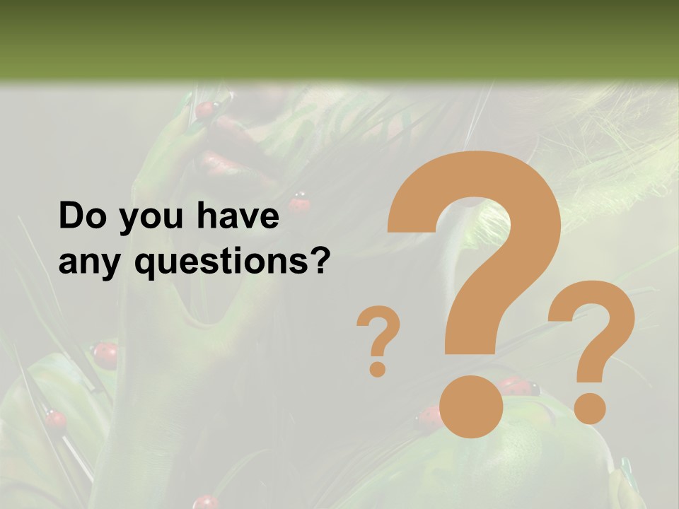 Face Blonde Paint PowerPoint Template