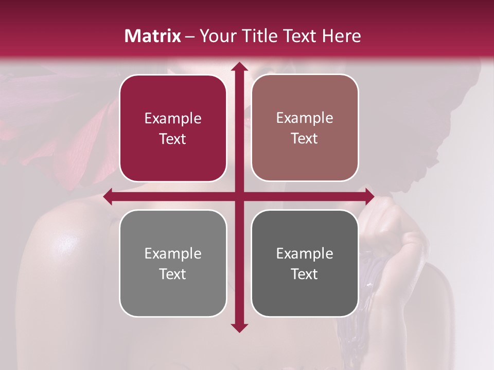 Beautiful White Woman PowerPoint Template