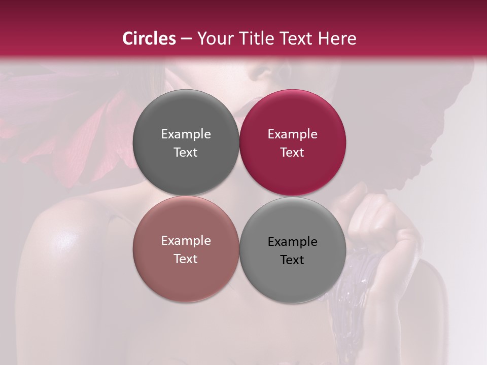 Beautiful White Woman PowerPoint Template