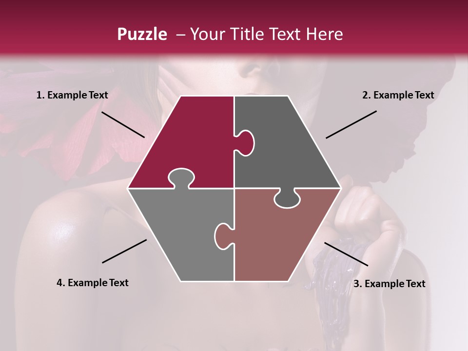 Beautiful White Woman PowerPoint Template