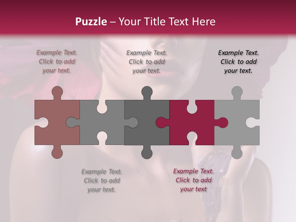 Beautiful White Woman PowerPoint Template