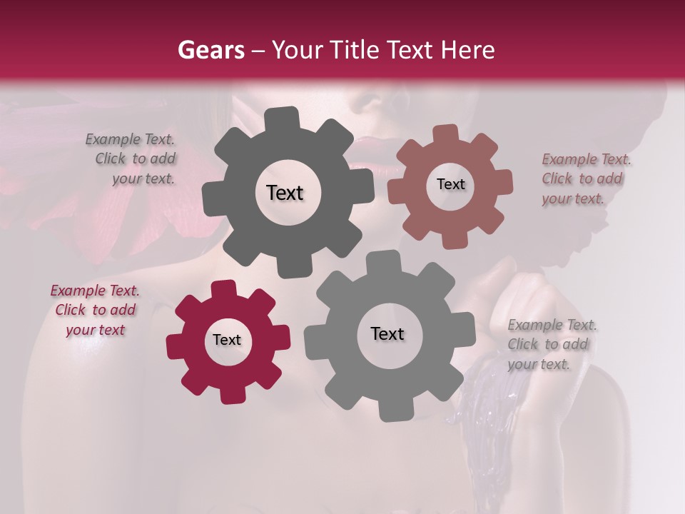 Beautiful White Woman PowerPoint Template