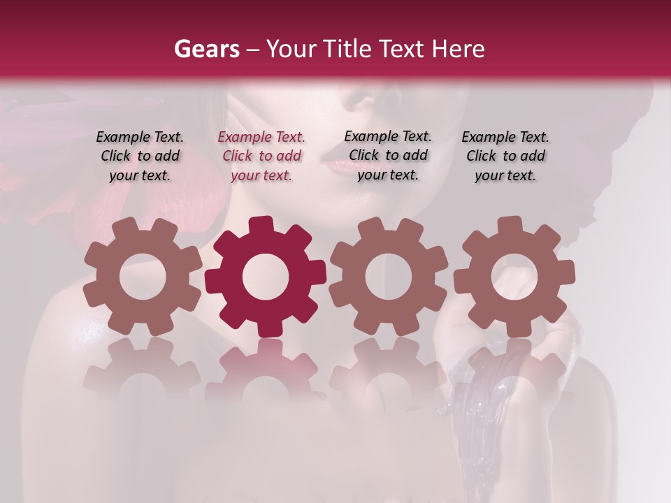 Beautiful White Woman PowerPoint Template