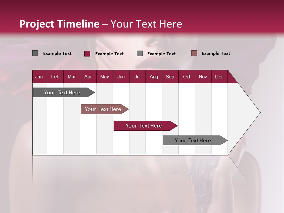 Beautiful White Woman PowerPoint Template