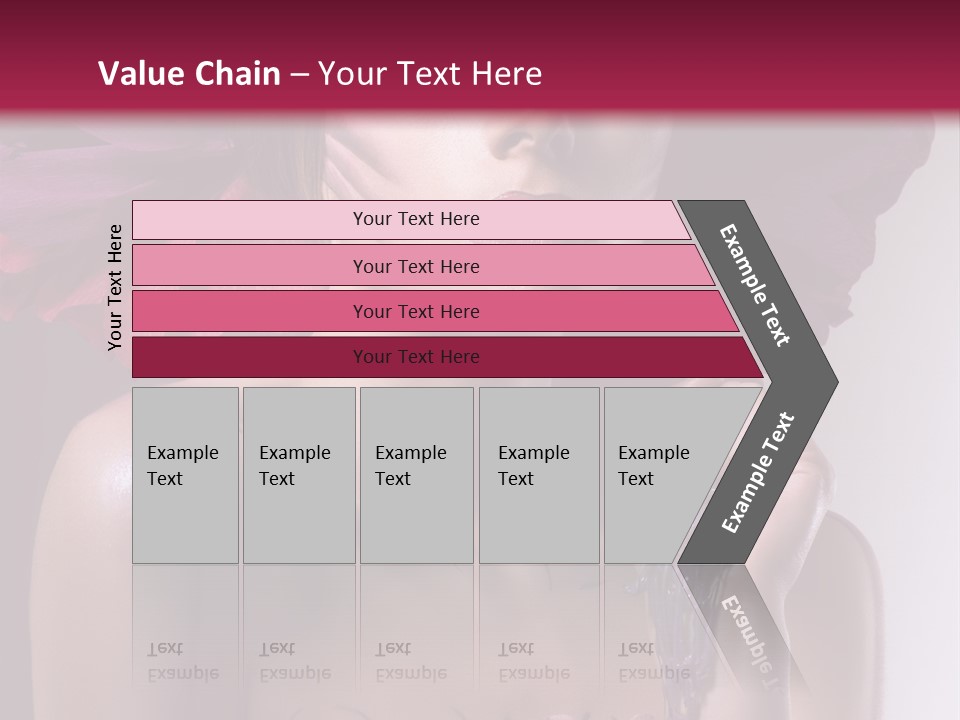 Beautiful White Woman PowerPoint Template