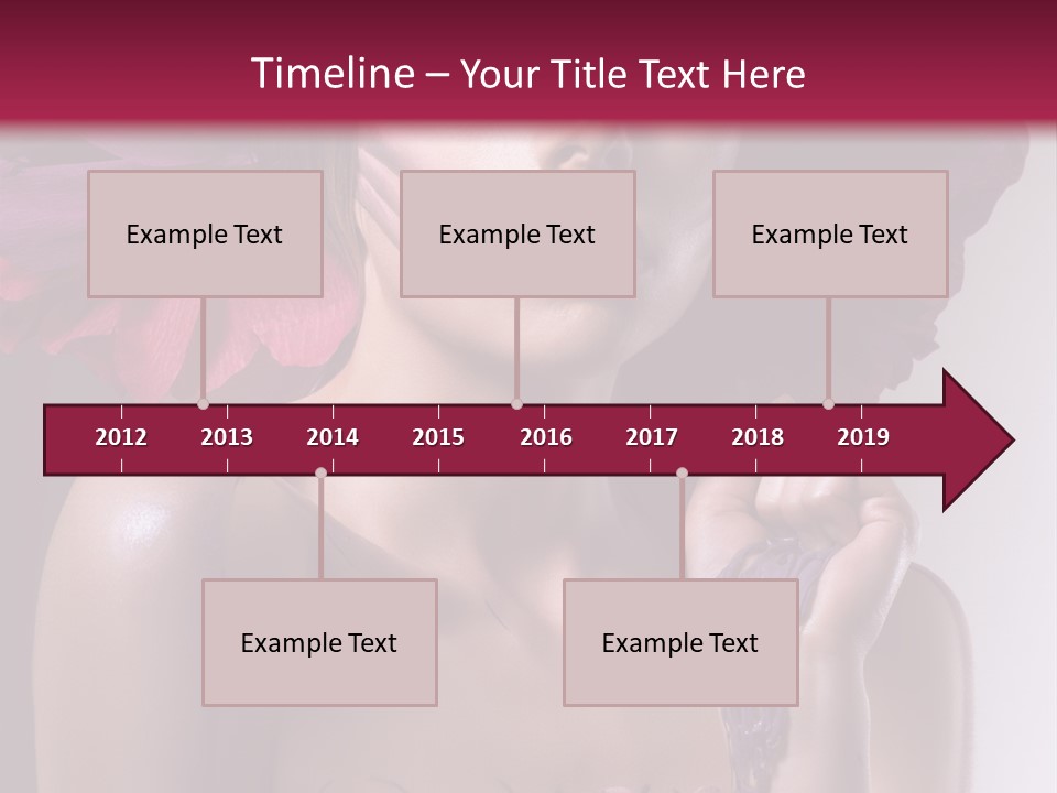 Beautiful White Woman PowerPoint Template