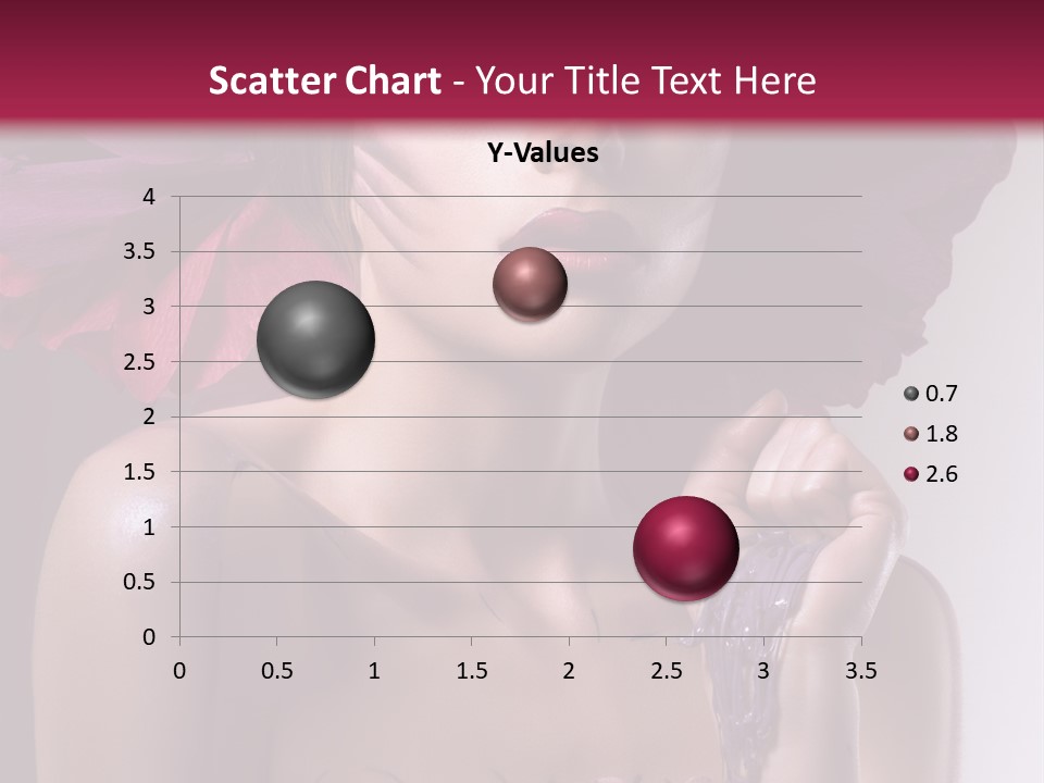 Beautiful White Woman PowerPoint Template