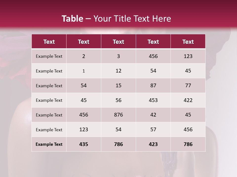 Beautiful White Woman PowerPoint Template