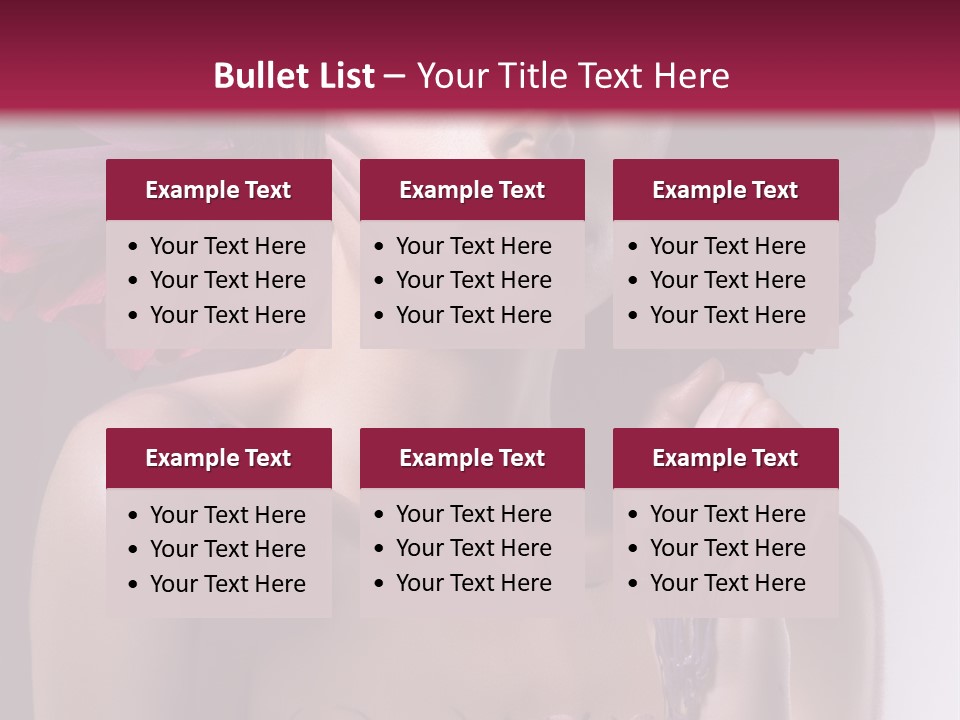 Beautiful White Woman PowerPoint Template