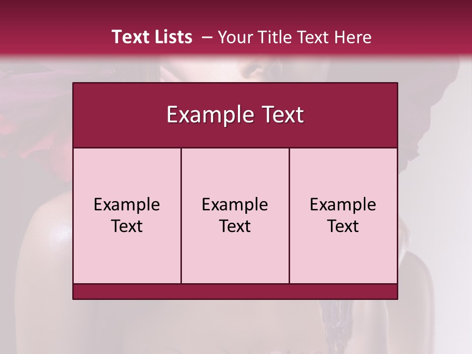 Beautiful White Woman PowerPoint Template